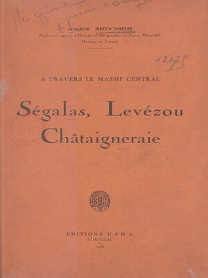 cover image of À travers le massif central
